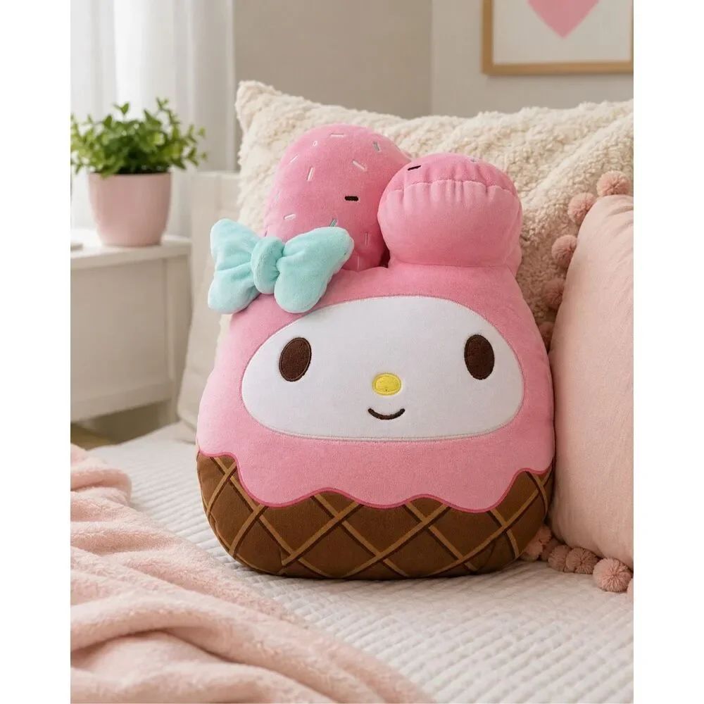 Squishmallow My Melody 14" Hello Kitty & Friends Sanrio Ice Cream 2023 RARE NWT